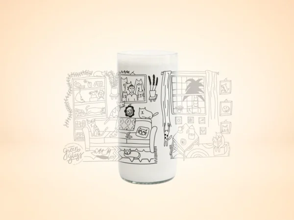 Cat Lover Juego de 6 Vasos Gatunos 500ML - Imagen 2
