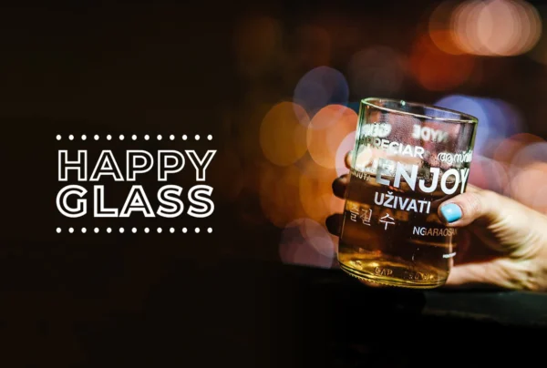 Happy Glass Juego de 4 Vasos