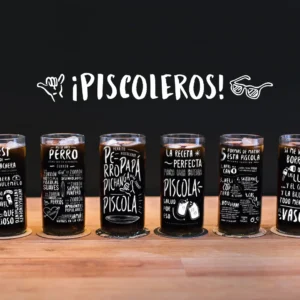 Piscoleros Juego de 6 Vasos